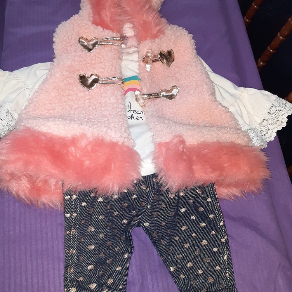 3-pc Little Lass 3-6 M Outfit
